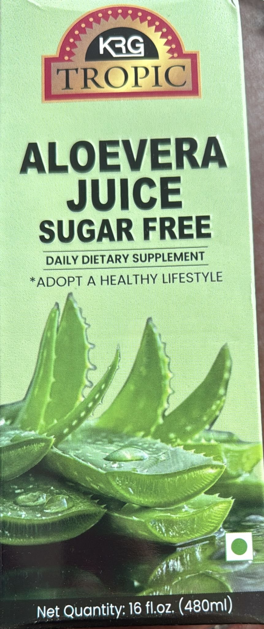 KRG Tropic Aloevera Juice Sugarfree 480ML